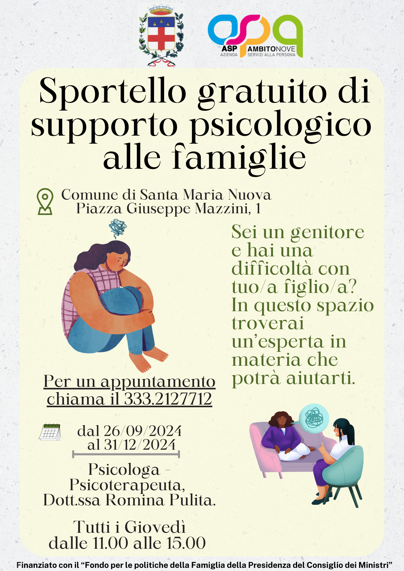 Attività di supporto pscicologico